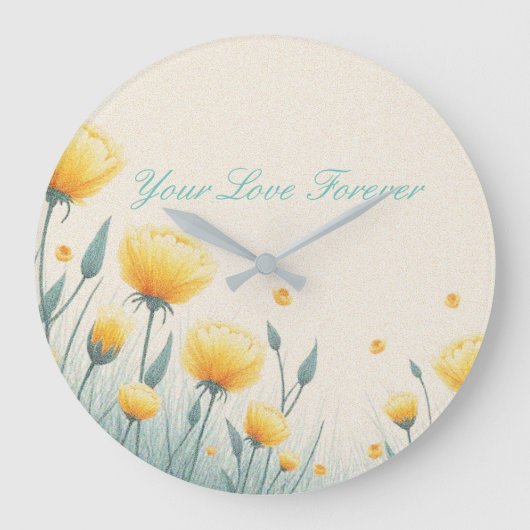 無限の愛の分野 ラージ壁時計 (正面)