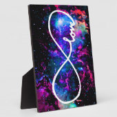 無限の愛カラフルとおもしろい フォトプラーク (側面)