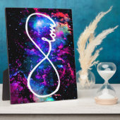 無限の愛カラフルとおもしろい フォトプラーク (側面)