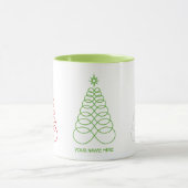 無限の愛クリスマスツリー – カスタム マグカップ (中央)