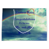 無限の愛結婚の抱き枕 ラージペーパーバッグ (正面)