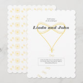 無限の愛 ウェディング招待状 招待状 (正面/裏面)