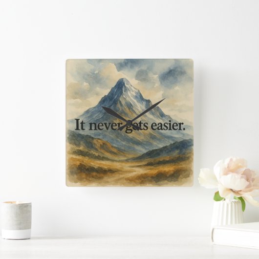 無限の挑戦 スクエア壁時計 (ホーム)