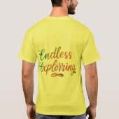 無限の探索：冒険を待つ Tシャツ (裏面)