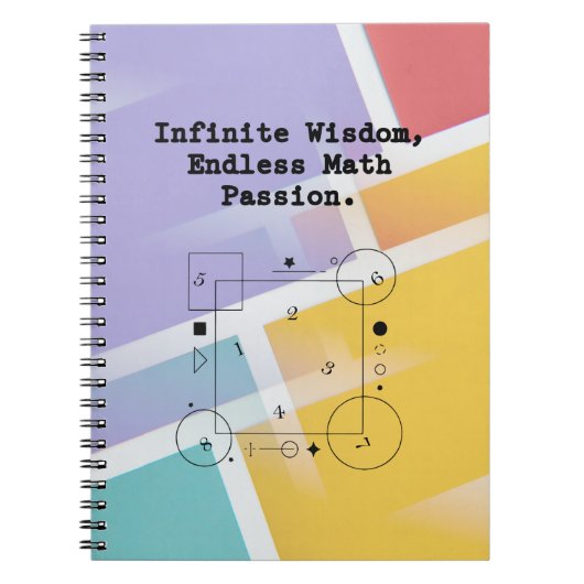 無限の数学への情熱 | Infinite Wisdom Educator ノートブック (正面)