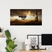 無限の旅 | Steampunk信じられないほどの冒険 ポスター (ホームオフィス)