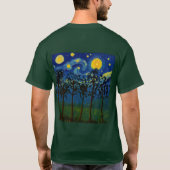 無限の森のこだま – 森の風景 Tシャツ (裏面)