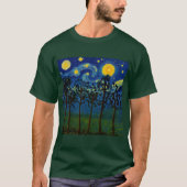 無限の森のこだま – 森の風景 Tシャツ (正面)
