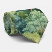 無限の森林水の色 ネクタイ (ロール)