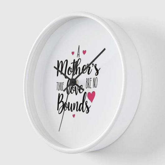 無限の母の愛 壁時計 (傾斜)