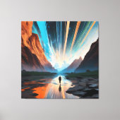 無限の水平線 キャンバスプリント (正面)