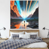 無限の水平線 キャンバスプリント (インサイチュ (寝室))