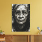 無限の沈黙 – しわだらけの真実のキャンバス印刷 キャンバスプリント (インサイチュ (リビング))