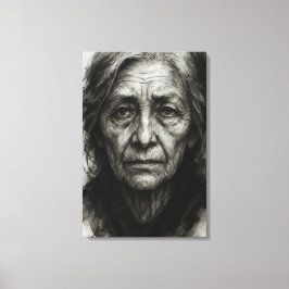 無限の沈黙 – しわだらけの真実のキャンバス印刷 キャンバスプリント