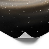 無限の沈黙。宇宙に佇む黄金の銀河 ポスター (角)
