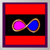 無限の真の愛コスモス数理科学自然おもしろい ポスター (正面)