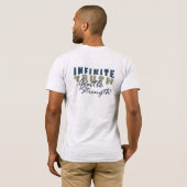 無限の真実、優しい強さ メンズTシャツ Tシャツ (裏面フル)