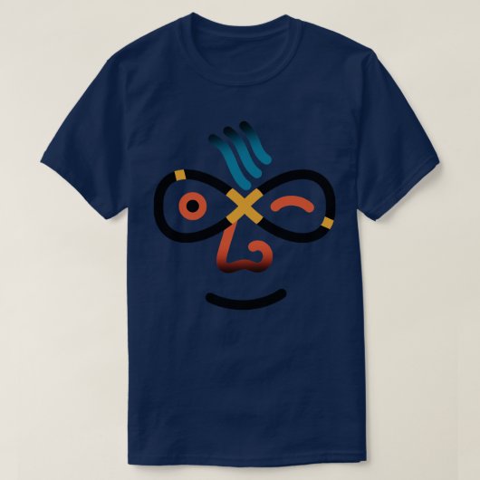 無限の眼鏡 Tシャツ (デザイン正面)