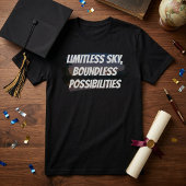 無限の空 – 無限の可能性モチベーション Tシャツ