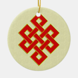 無限の結び目のオーナメント セラミックオーナメント