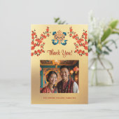 無限の結び目チベット結婚の サンキューカード (スタンド正面)