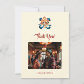 無限の結び目チベット結婚の サンキューカード (正面)