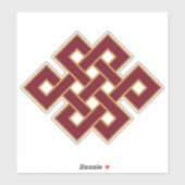 無限の結び目 シール (シート)