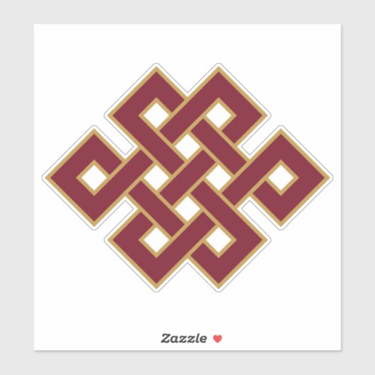 無限の結び目 シール (シート)