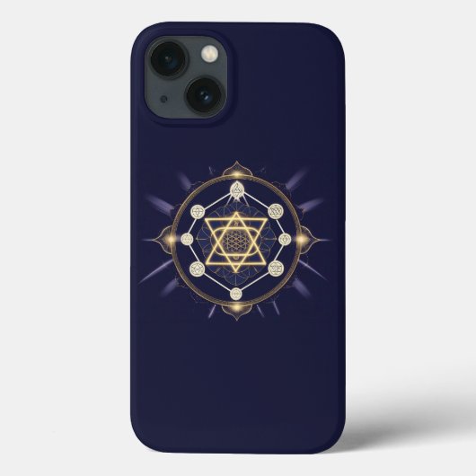 無限の花 — 神聖幾何学 天体 Case-Mate iPhoneケース (裏面)