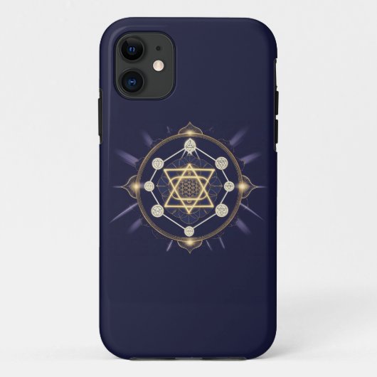 無限の花 — 神聖幾何学 天体 Case-Mate iPhoneケース (裏面)
