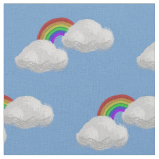 無限の虹のパターン（の模様が）あるな生地 ファブリック
