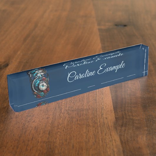 無限の霧の中の時計 デスクネームプレート (側面)