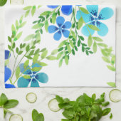 無限の青い忘れ私は花ではない キッチンタオル (折り畳み)