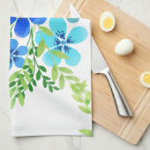 無限の青い忘れ私は花ではない キッチンタオル (四つ折り)