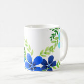 無限の青い忘れ私は花ではない コーヒーマグカップ (正面右)