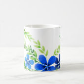 無限の青い忘れ私は花ではない コーヒーマグカップ (中央)
