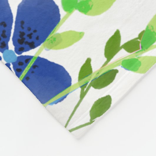 無限の青い忘れ私は花ではない フリースブランケット (角)