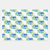 無限の青い忘れ私は花ではない ラッピングペーパーシート (正面3)