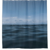 無限の青い海波1 シャワーカーテン (正面)