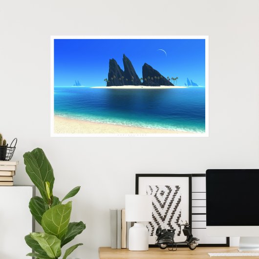 無限の青 ポスター (ホームオフィス)