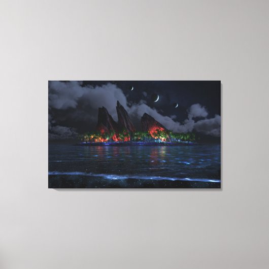 無限の青（夜） キャンバスプリント (正面)