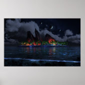 無限の青（夜） ポスター (正面)