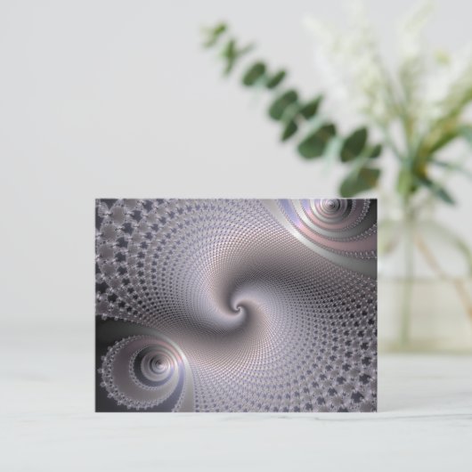 無限らせん状- Fractal Art ポストカード (スタンド正面)