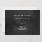 無限らせん状- Fractal Art 招待状 (裏面)