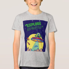 無限を探検しよう トライブレンドTシャツ