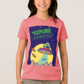 無限を探検しよう トライブレンドTシャツ (正面)