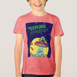 無限を探検しよう トライブレンドTシャツ