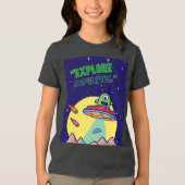 無限を探検しよう トライブレンドTシャツ (正面)