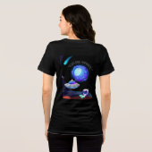 無限を探検しよう トライブレンドTシャツ (裏面全面)