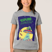 無限を探検しよう トライブレンドTシャツ (正面)